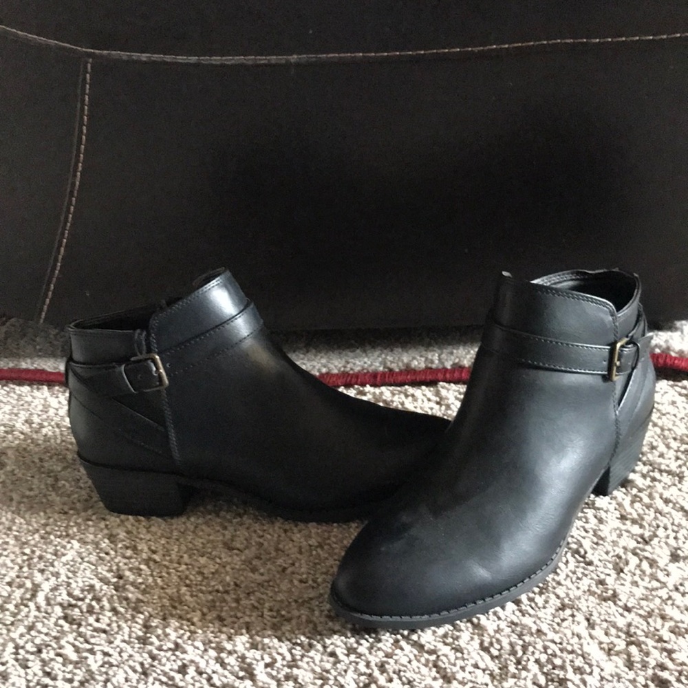 Black ankle boots
